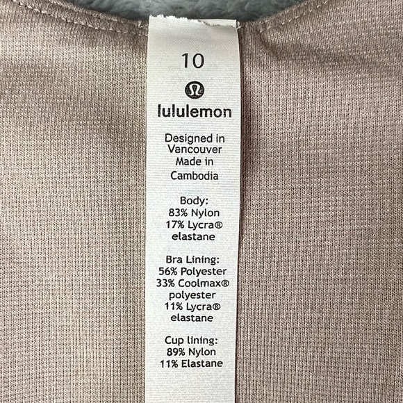 Lululemon Court Crush Dress Tennis Dress White Size 10 - Picture 11 of 11